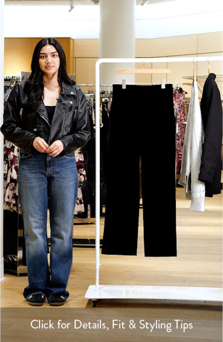 High Waist Wide Leg Velvet Pants, sales video thumbnail