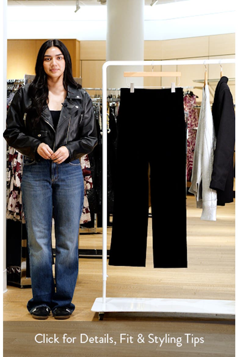 High Waist Wide Leg Velvet Pants video
