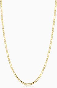 Oradina 14K Gold Florentine Figaro Petite Necklace
