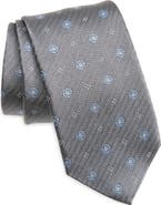 David Donahue Neat Silk Tie
