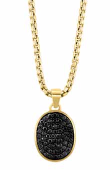 EFFY Pavé Black Spinel Pendant Necklace