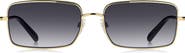 Marc Jacobs 58mm Gradient Rectangular Sunglasses