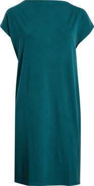 Eileen Fisher Funnel Neck Maxi Dress