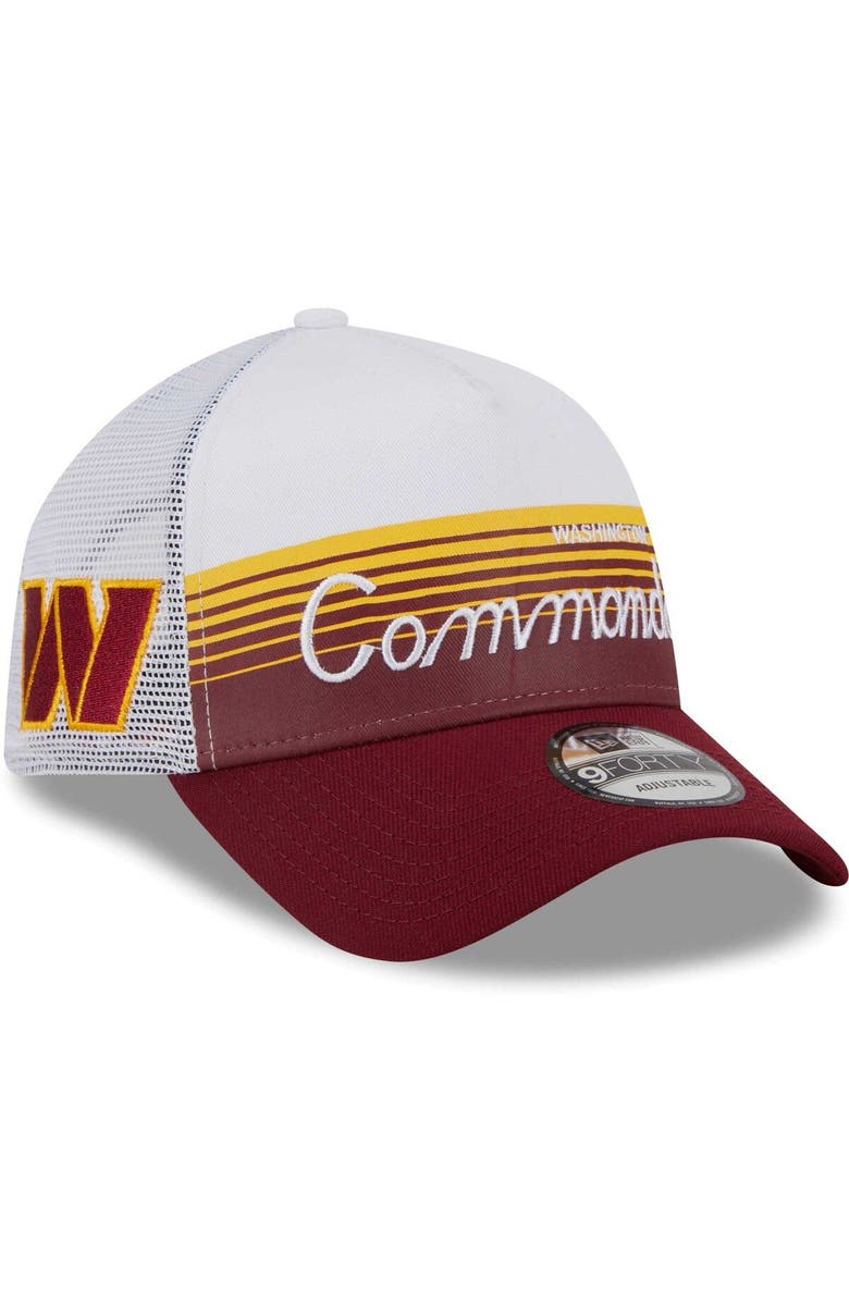 New Era Men's New Era Burgundy Washington Commanders Horizon A-Frame 9FORTY Snapback Hat, Main, color, 