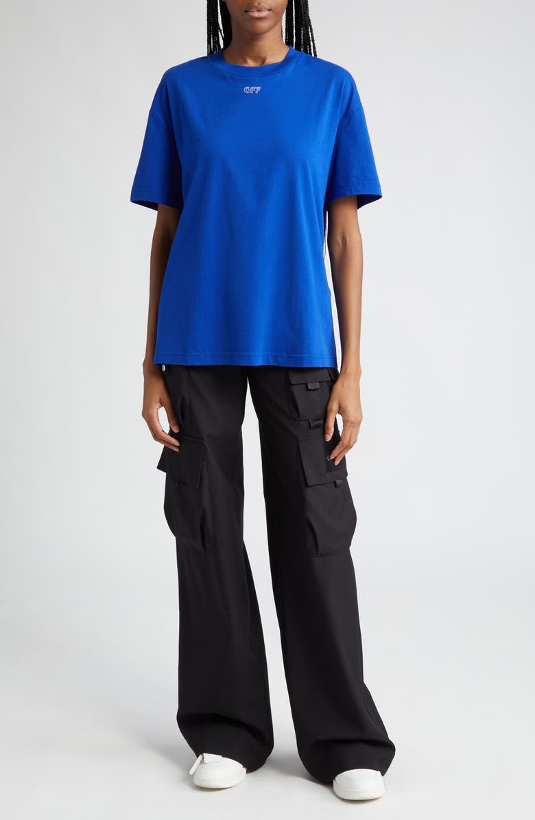 Off-White Toybox Multipocket Wide Leg Wool Cargo Pants, Alternate, color, 