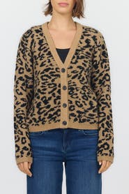 Dear John Naylani V-Neck Leopard Print Cardigan