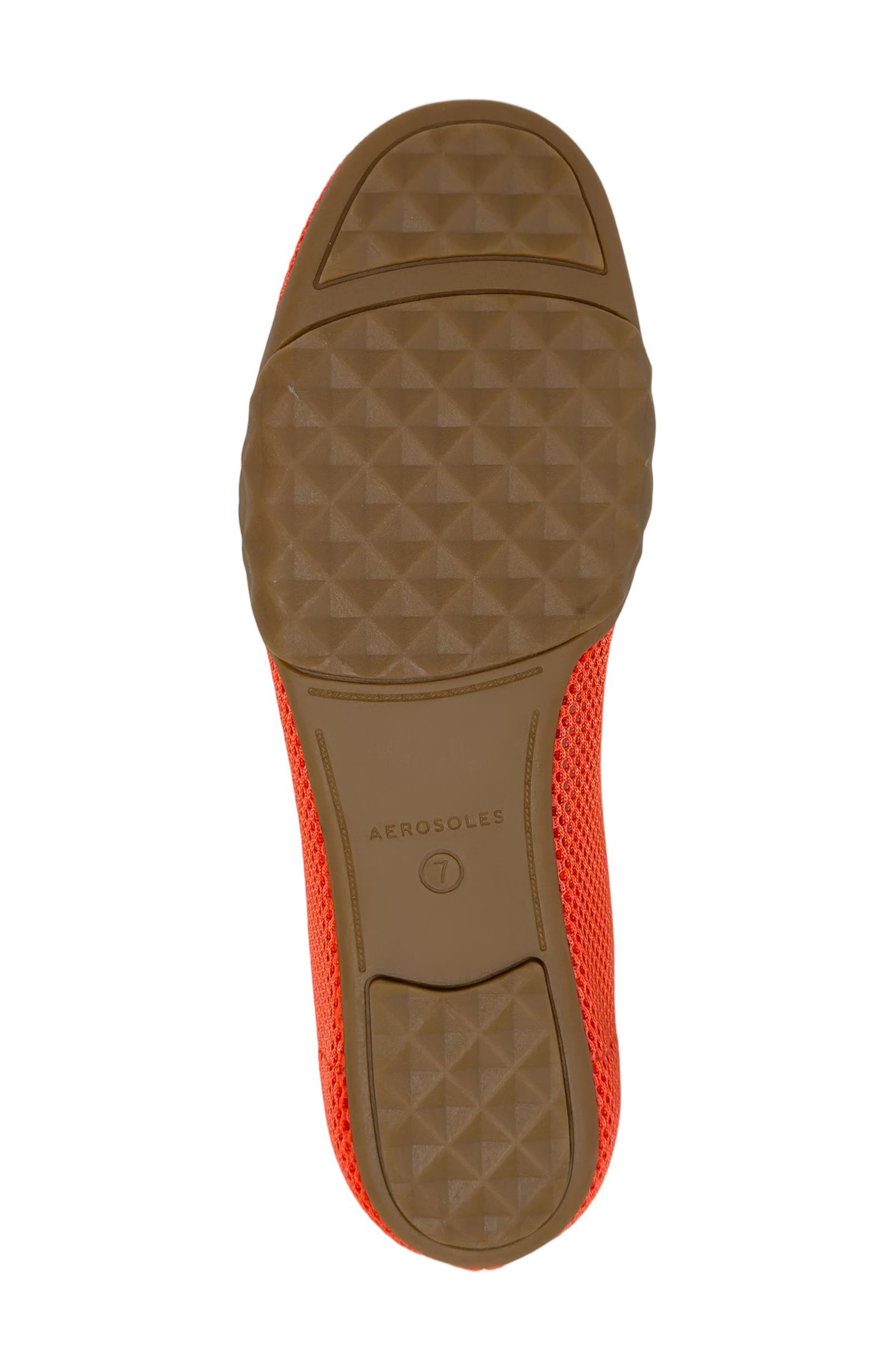 Onyx Mesh Ballet Flat, Alternate, color, ORANGE
