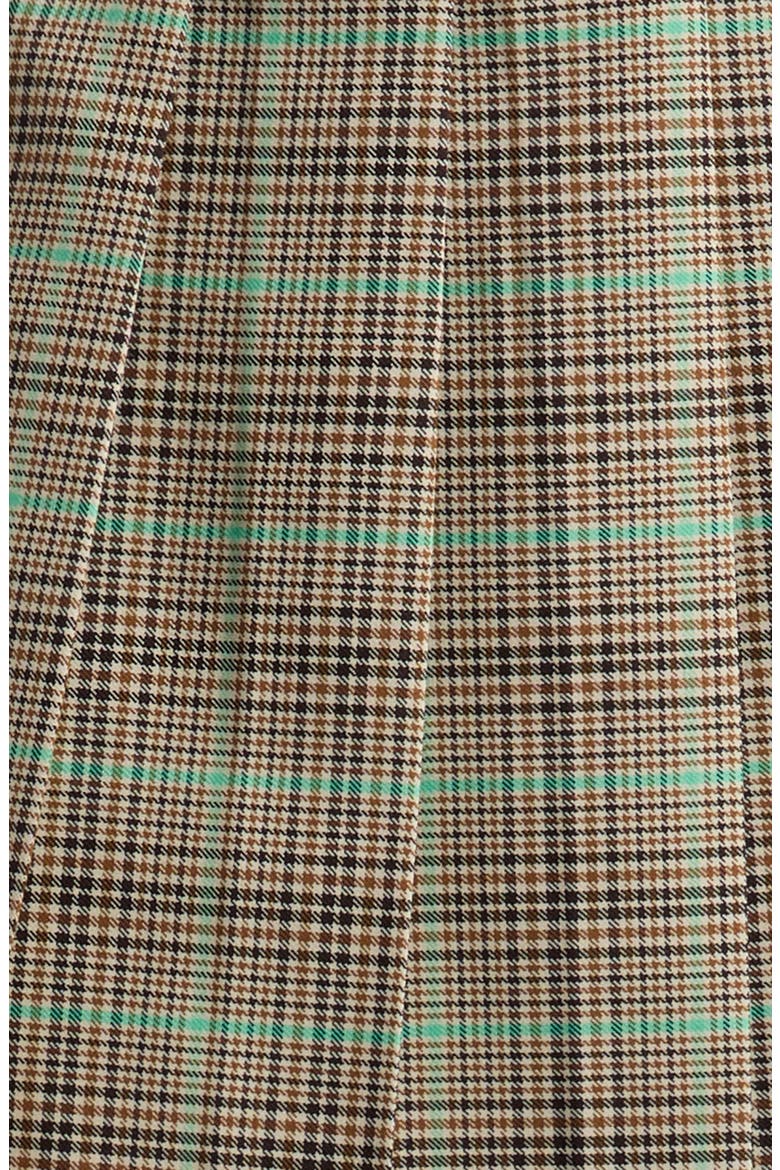 Plaid Wrap Skirt, Alternate, color, LIGHT BROWN