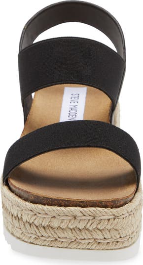 【レディース】Steve Madden Jaklyn Espadrille サンダル Steve Madden Women's Jaklin Sandal Black 7 Ankle Strap Shoes
