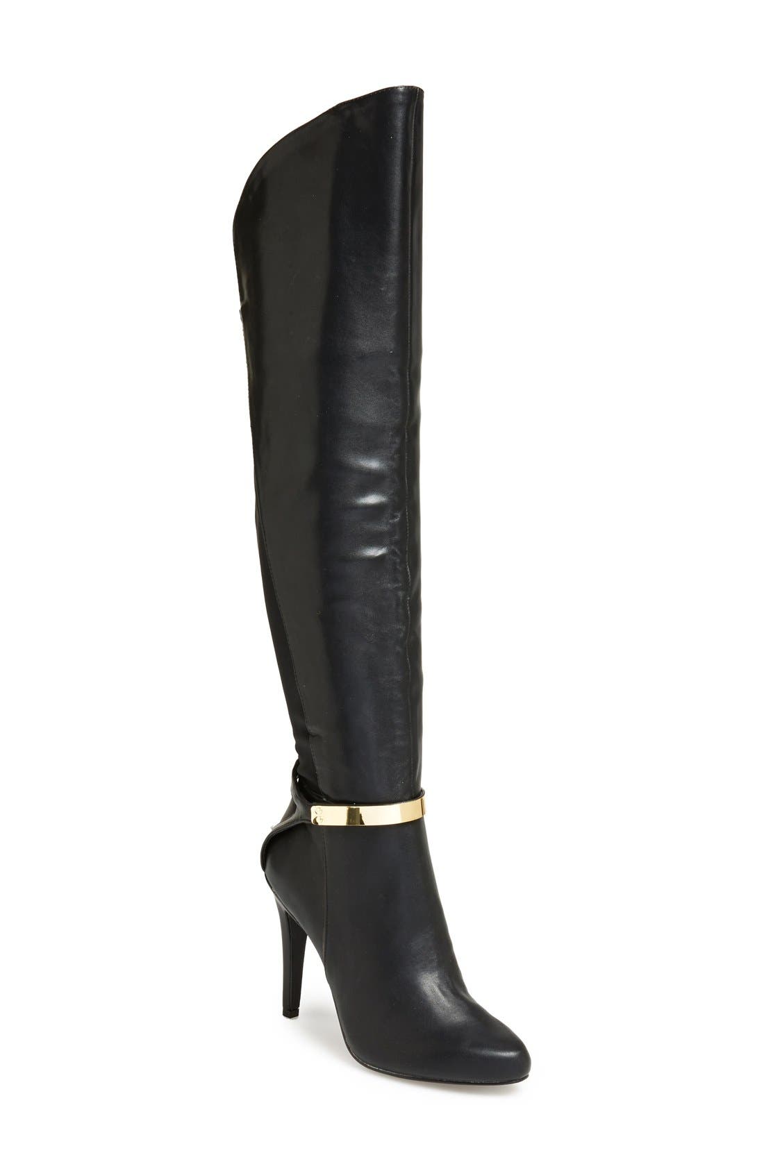 'Cove' Over The Knee Boot, Main, color, BLACK