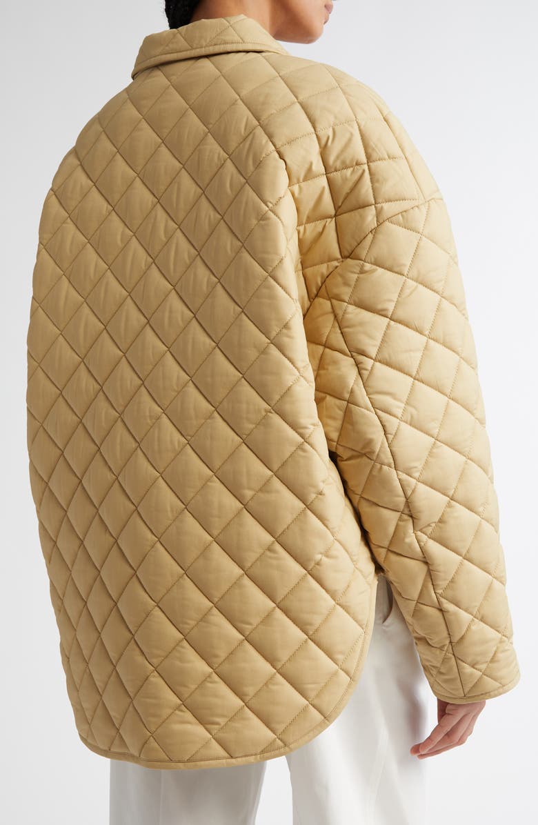 TOTEME Oversize Quilted Jacket, Alternate, color, Desert