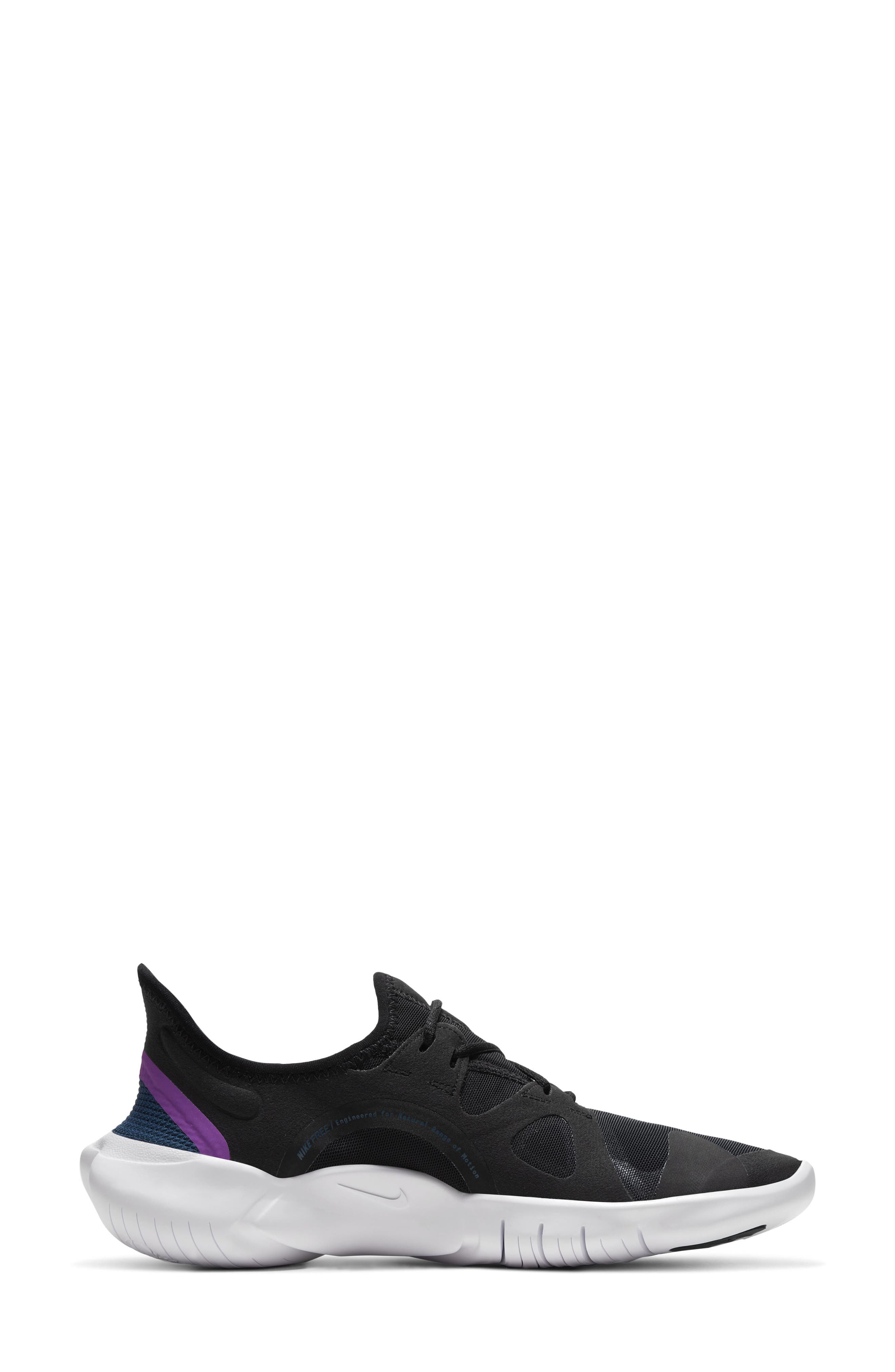 Free RN 5.0 Running Shoe, Alternate, color, BLACK/ BLUE/ VIVID PURPLE