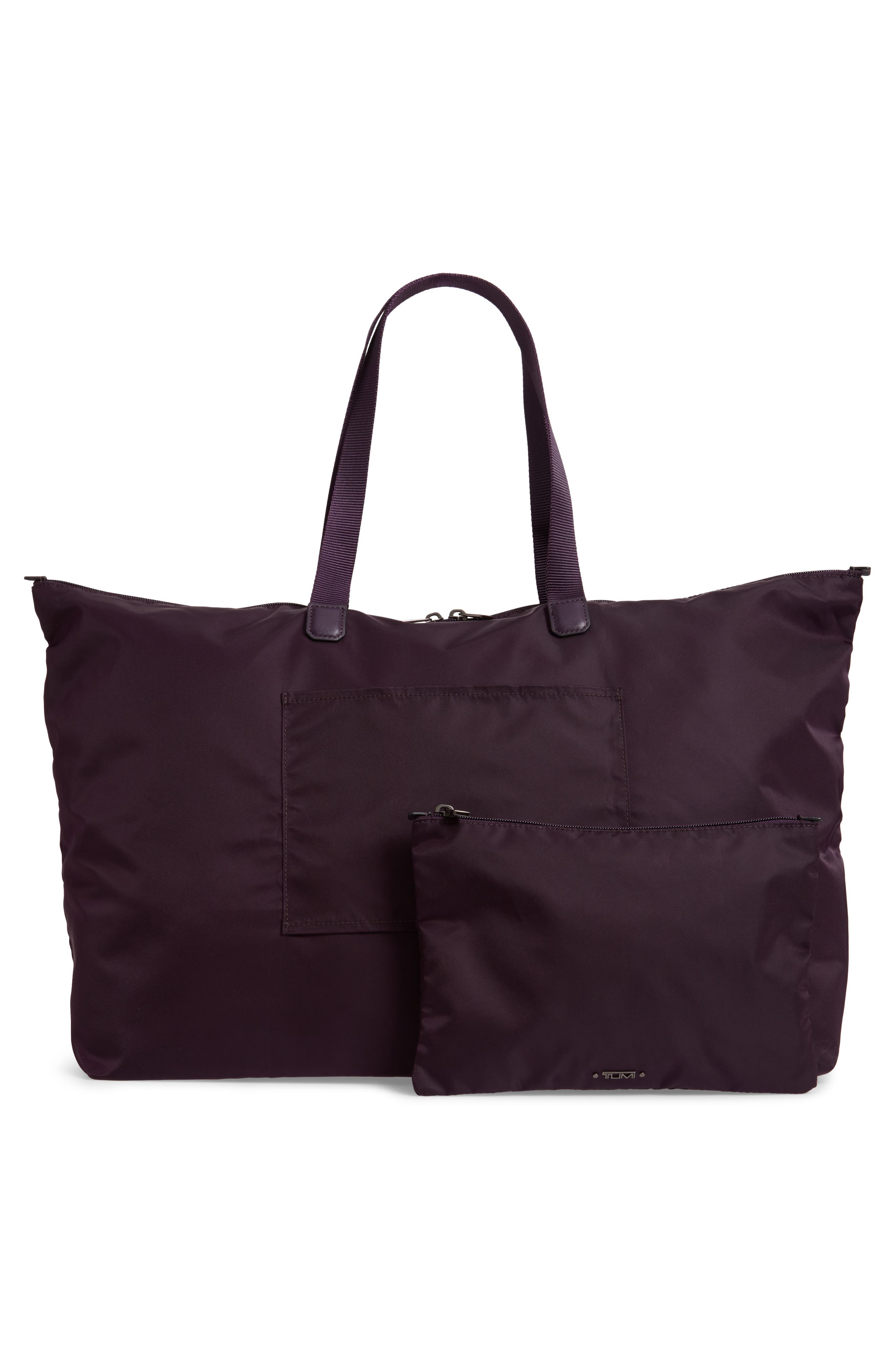 Voyageur Just in Case® Nylon Travel Tote, Alternate, color, MULBERRY
