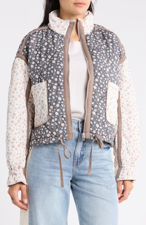 Bloom Bash Quilted Bomber Jacket