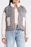 BLANKNYC Bloom Bash Quilted Bomber Jacket