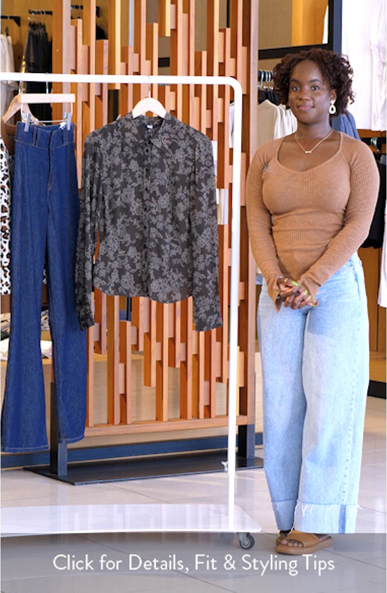 Desano Floral Lace Shirt, sales video thumbnail