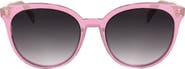 Longchamp Heritage 55mm Gradient Round Sunglasses