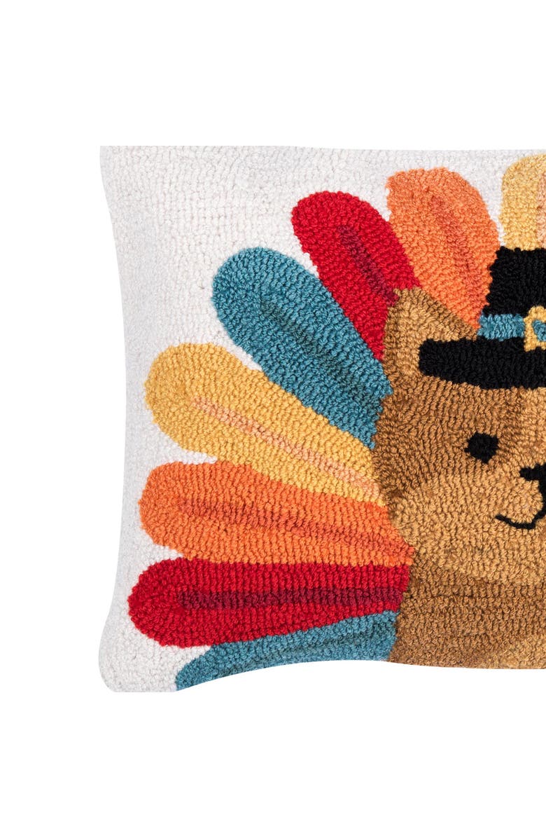 C&F Home Pilgrim Turkey Pets Hooked Pillows, Alternate, color, Dog 2