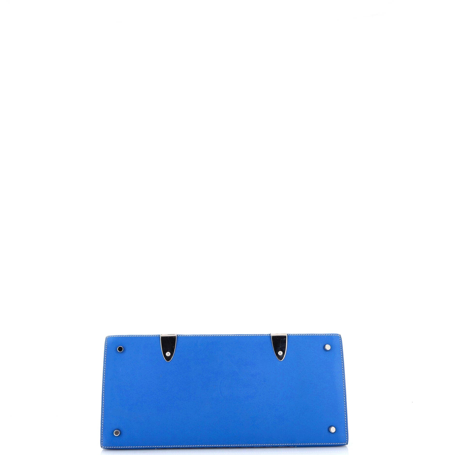 Saigon Top Handle Bag Coated Canvas with Leather MM, Alternate, color, Blue