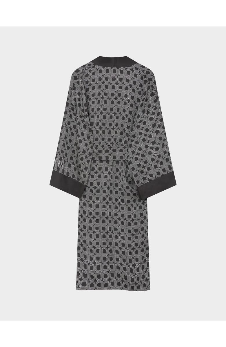 DAY Birger et Mikkelsen Rani Geometric Print Maxi Length Robe, Alternate, color, Black