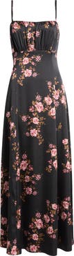 Chelsea28 Satin Cocktail Maxi Dress