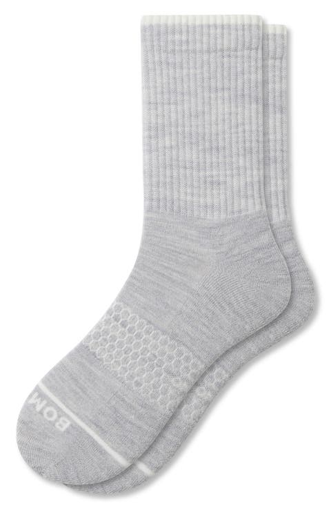 Merino Wool Blend Heather Half Calf Socks