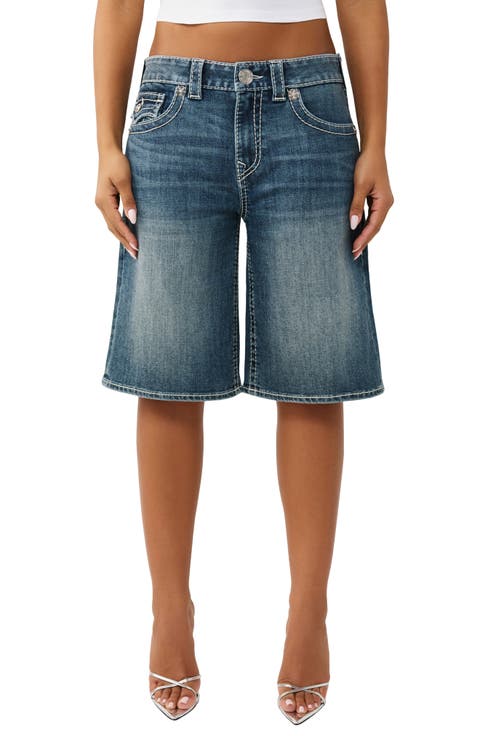 Big-T Baggy Denim Shorts (Blue Radiance)