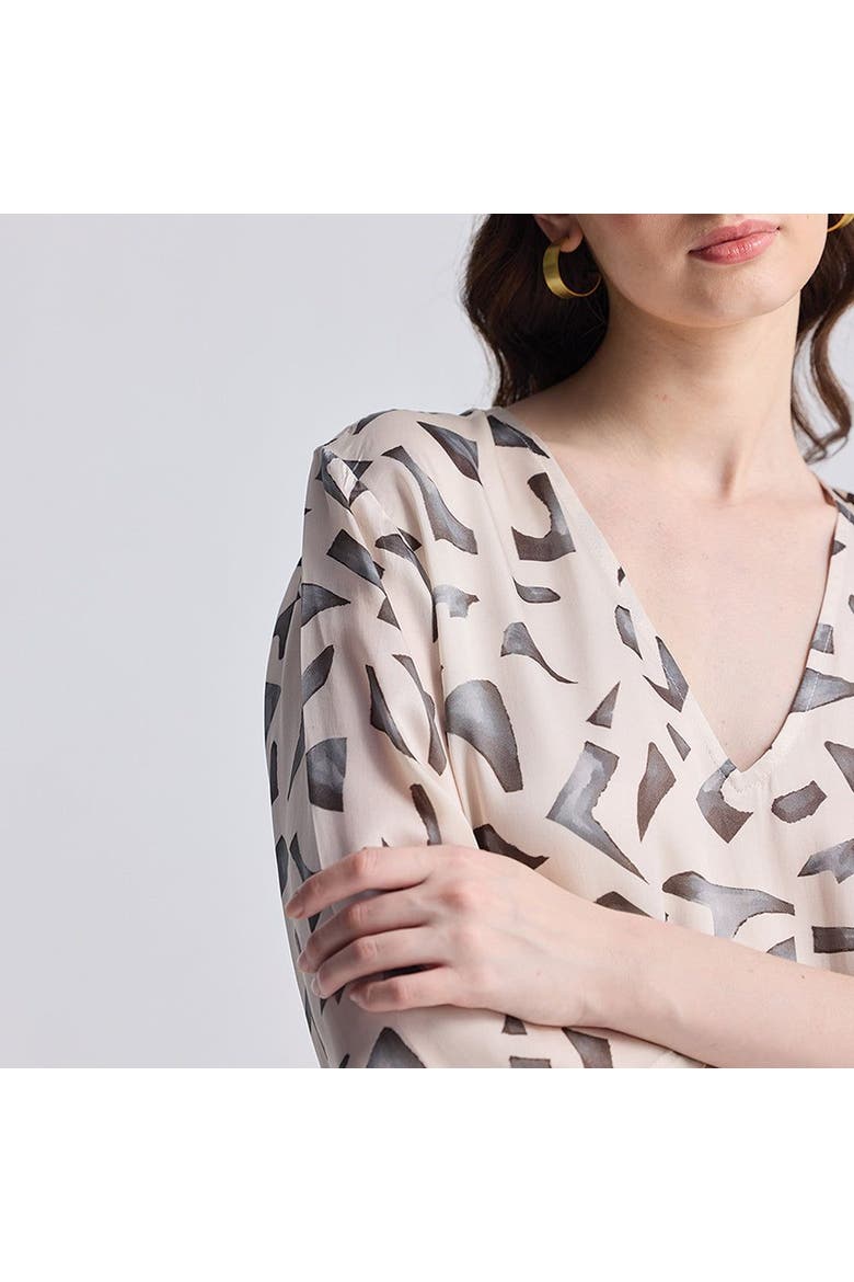 Maxi Dress with Side Slits, Alternate, color, Mosaic