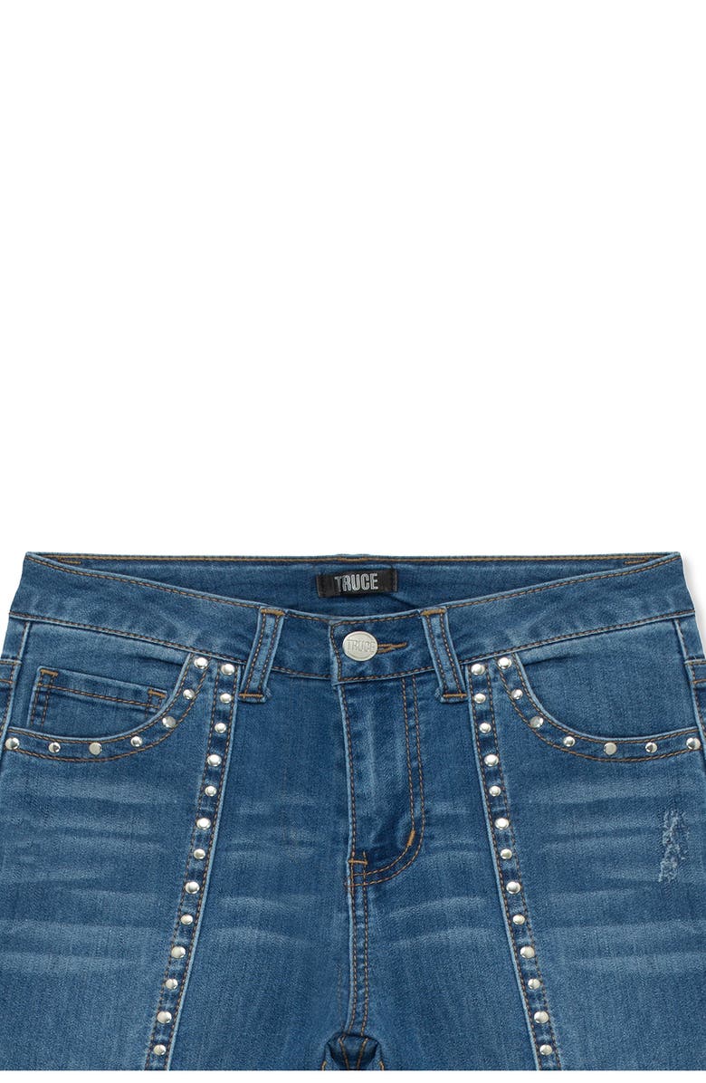 Truce Kids' Studded Flare Jeans, Alternate, color, Denim