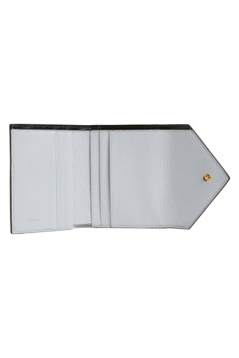 Leather Envelope Trifold Wallet, Alternate, color, GREYISH BLUE