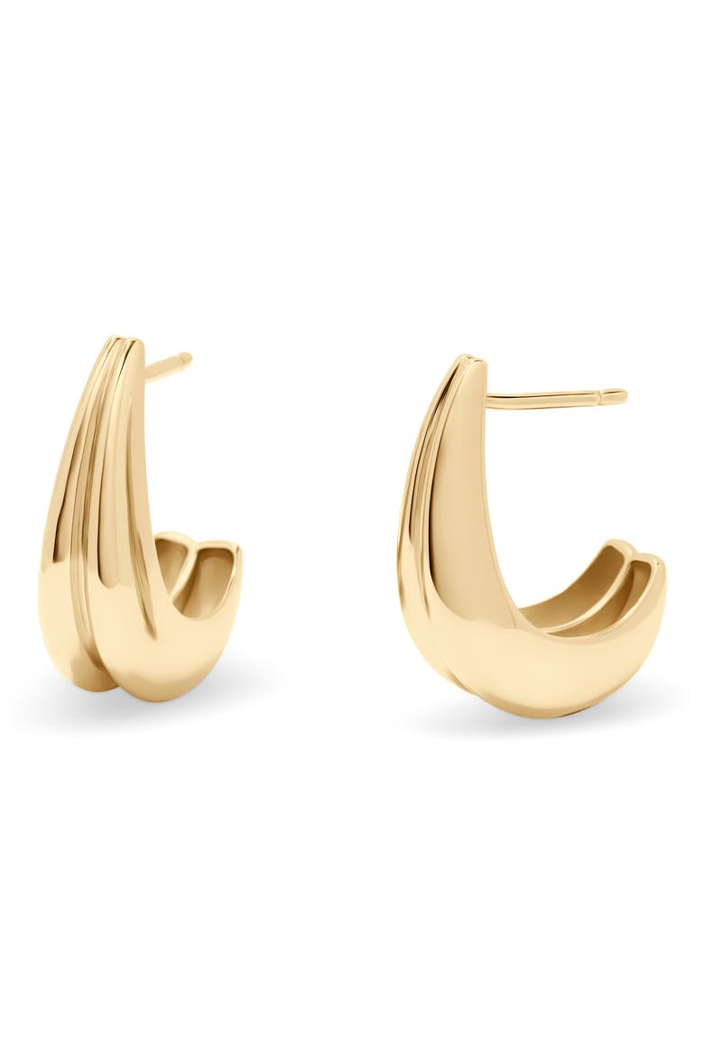 Thea Hoop Earrings, Main, color, GOLD