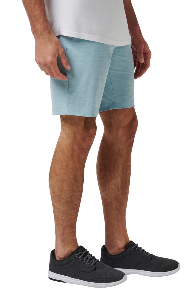 TravisMathew Travel Year flat Front Shorts, Alternate, color, Cory Blue