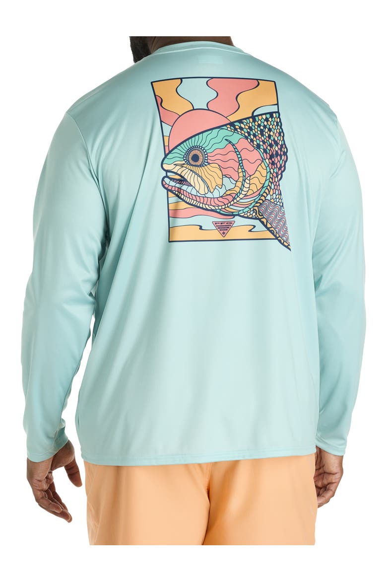 Columbia Big & Tall PFG Terminal Tackle Fish Shine Long-Sleeve T
