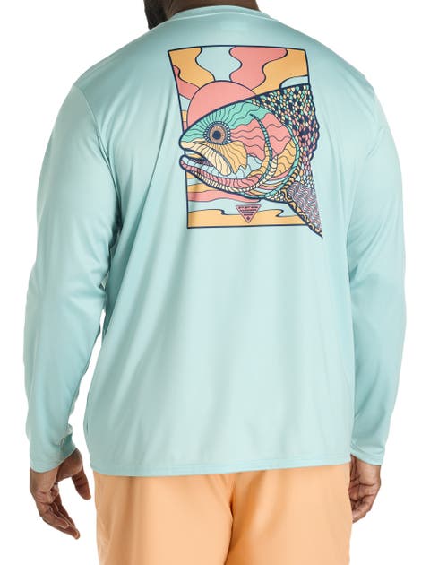 Big & Tall PFG Terminal Tackle Fish Shine Long-Sleeve T-Shirt