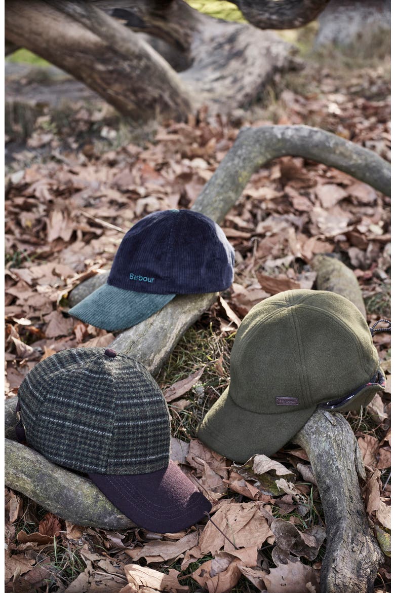 Clyde Plaid Adjustable Tweed Baseball Cap, Alternate, color, BROWN/OLIVE PLAID