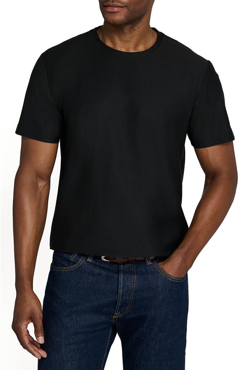 Brooklyn Brigade Solid Mapleton Luxe Cross Dyed T-Shirt, Main, color, Black