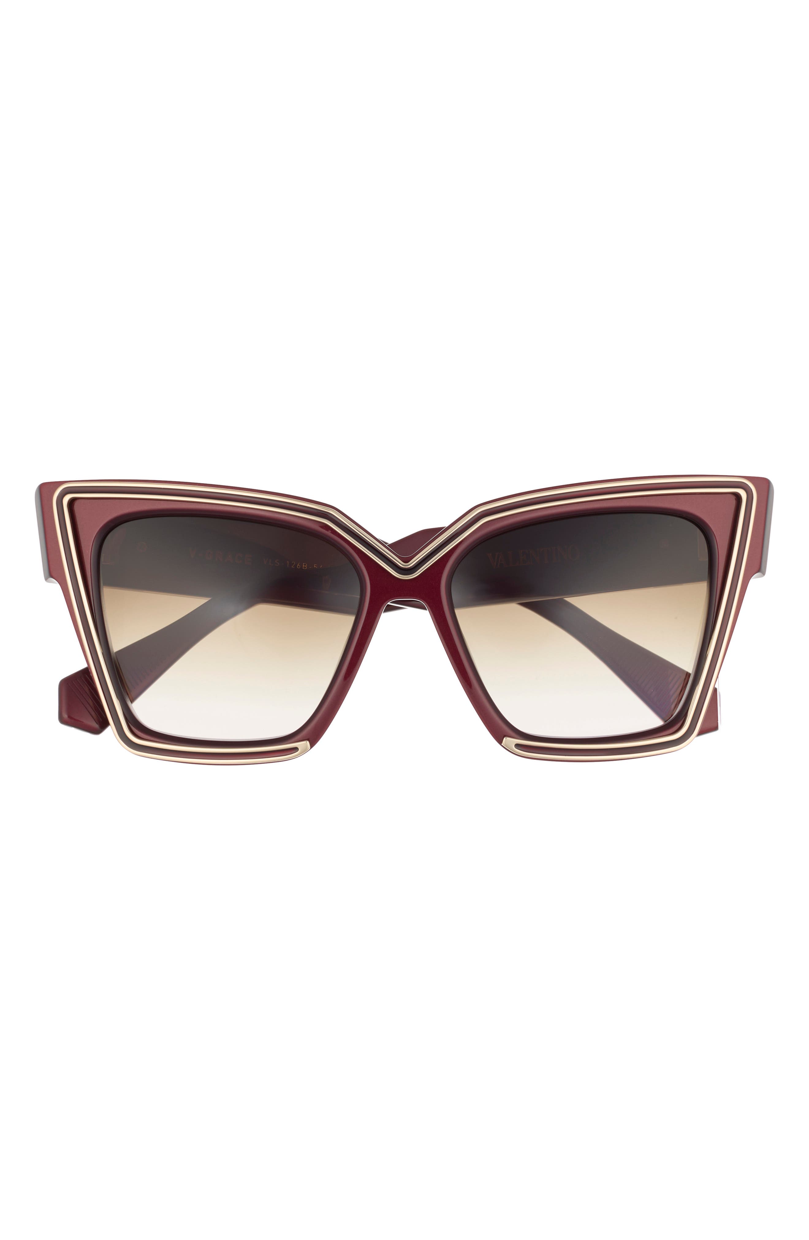 Valentino 50mm Polarized Cat Eye Sunglasses