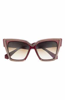 Valentino 50mm Polarized Cat Eye Sunglasses