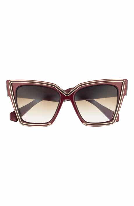 Valentino 50mm Polarized Cat Eye Sunglasses