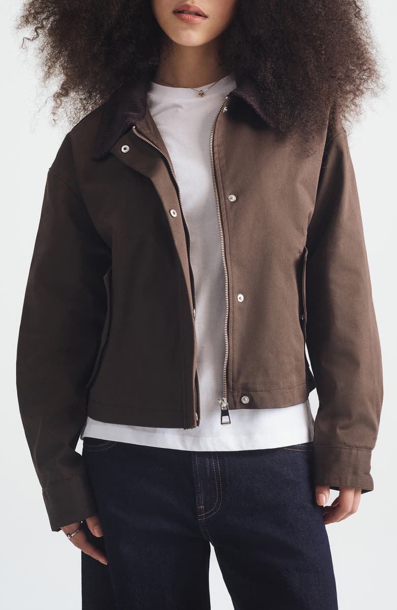 Brooklyn Industries Wren Corduroy Collar Barn Jacket, Main, color, Wren