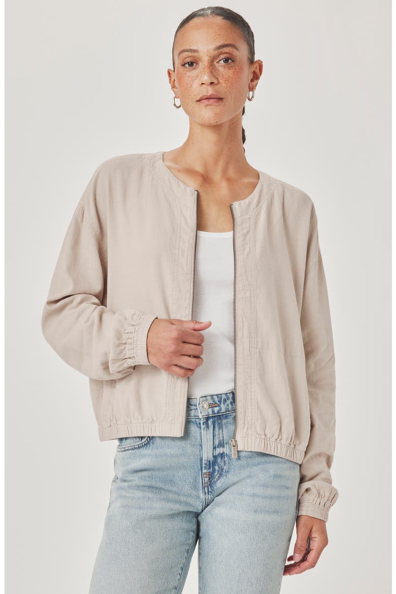 Clea Bomber Jacket, Alternate, color, FAWN BEIGE