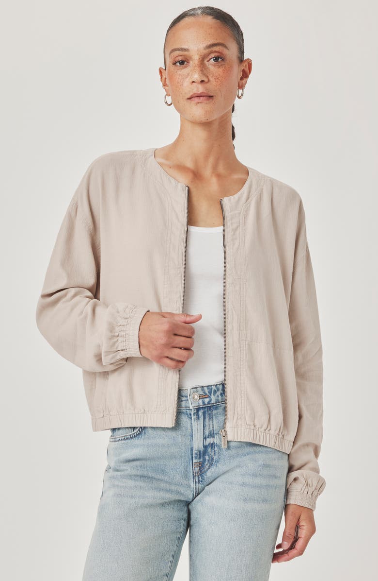Splendid Clea Bomber Jacket, Alternate, color, Fawn Beige