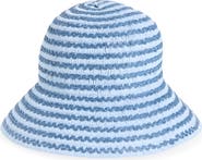 NORDSTROM RACK Stripe Straw Bucket Hat