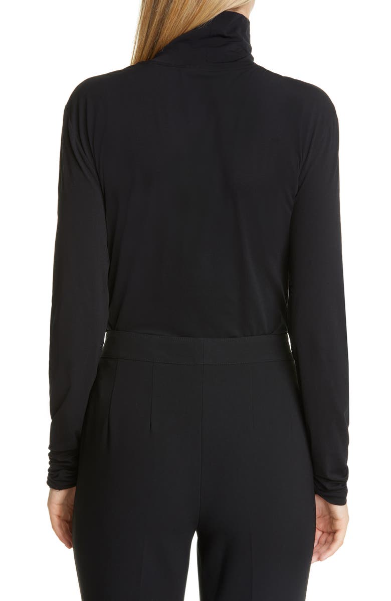 ST. JOHN Nuda Fine Jersey Turtleneck Top, Alternate, color,