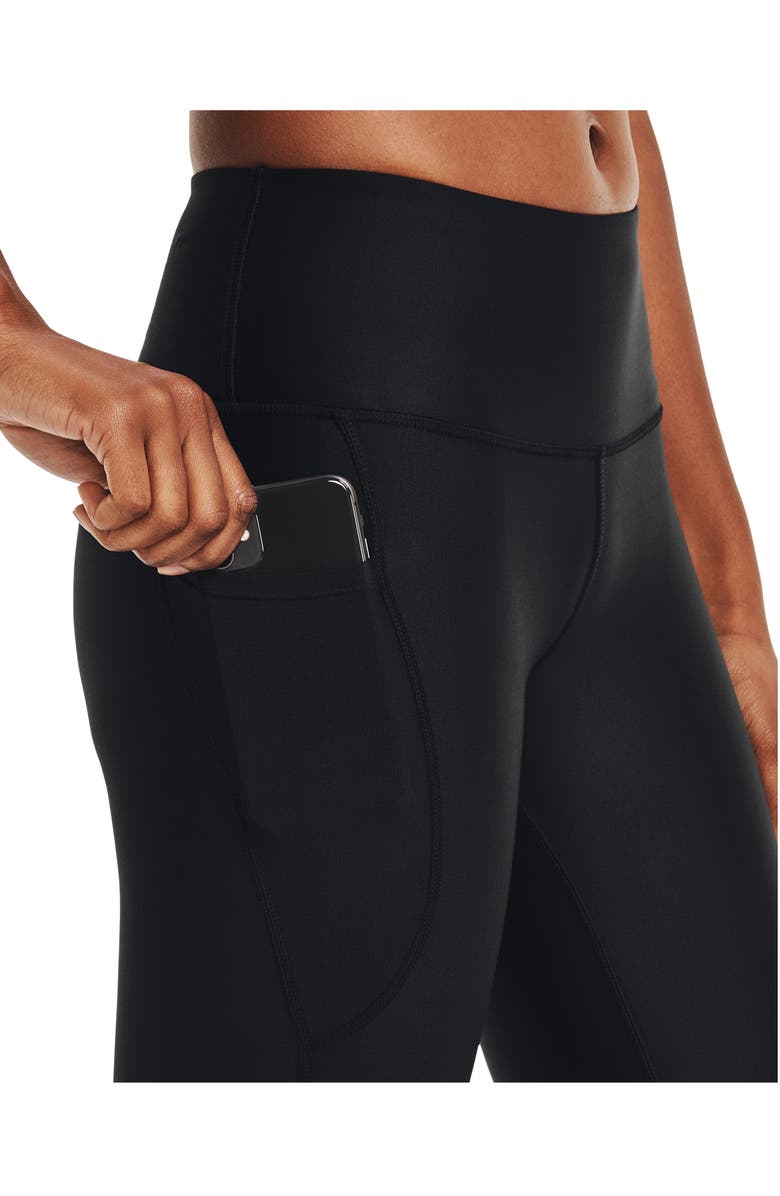 Under Armour HeatGear<sup>®</sup> Armour No-Slip Shine Pocket Leggings, Alternate, color,