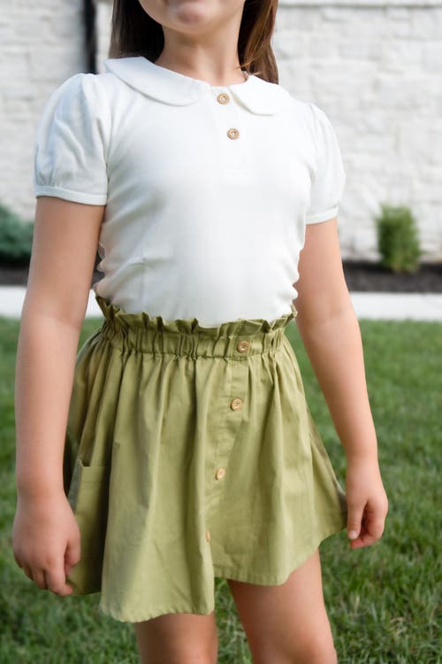 Little Paper Kids Emma Woven Skirt In Multi