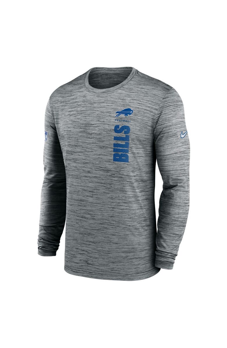Nike Men's Nike Gray Buffalo Bills 2024 Sideline Velocity Performance Long Sleeve T-Shirt, Alternate, color, Gray
