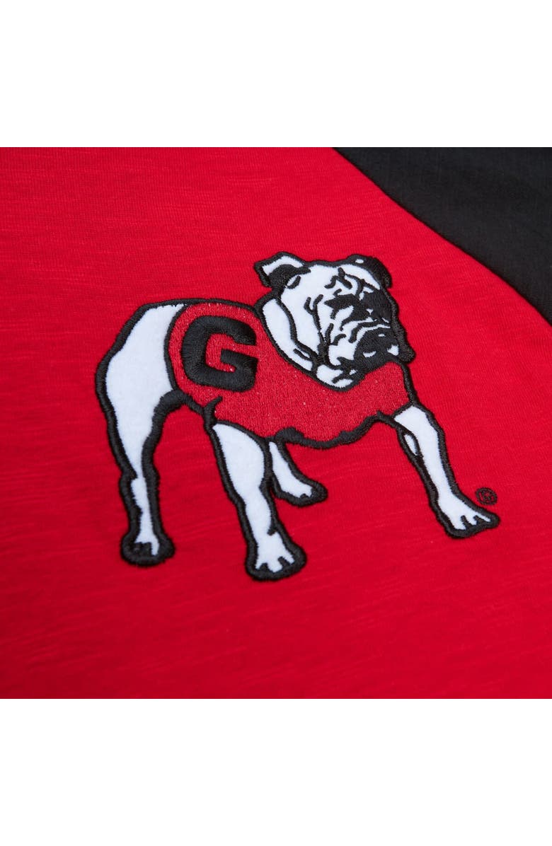Mitchell & Ness Men's Mitchell & Ness Red Georgia Bulldogs Legendary Slub Raglan Long Sleeve T-Shirt, Alternate, color, Red
