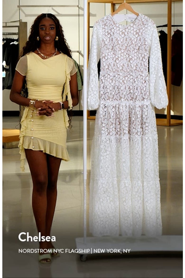 Lyra Semisheer Long Sleeve Gown video