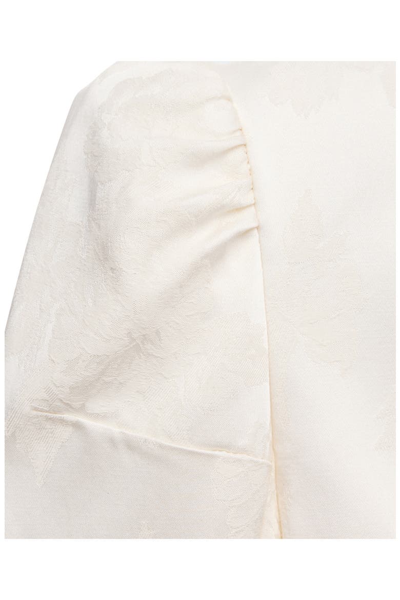 Band Collar Jacquard Jacket, Alternate, color, ECRU